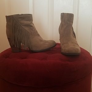 Madden Girl Frilly Suede Booties